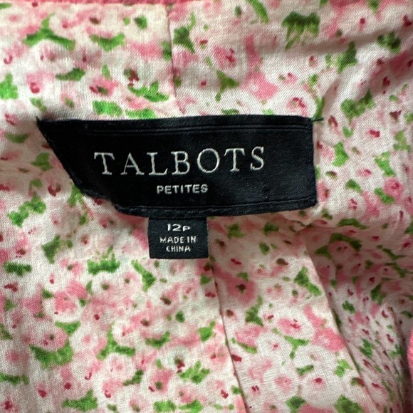 Talbots Tailored Fit Blazer 3/4 Sleeve Women’s Size 12p - Picture 6 of 11